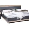 Pack Lit Adulte Et 2 Chevets 160 Gris Métallique Et Chêne De Sanremo Tolga -Magasin De Meubles De Chambre À Coucher pack lit adulte et 2 chevets 160 gris metallique et chene de sanremo tolga 217875
