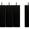 Pieds De Lit Carré Noir H 20 Cm Bellecour - Lot De 4 -Magasin De Meubles De Chambre À Coucher pieds de lit carre noir h 20 cm bellecour lot de 4 3701030141851 1238614