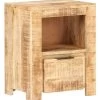 Table De Chevet 1 Niche 1 Tiroir Manguier Massif Clair Aweti -Magasin De Meubles De Chambre À Coucher table de chevet 1 niche 1 tiroir manguier massif clair 8720286018705 530092