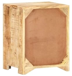 Table De Chevet 1 Niche 1 Tiroir Manguier Massif Clair Aweti -Magasin De Meubles De Chambre À Coucher table de chevet 1 niche 1 tiroir manguier massif clair 8720286018705 530094