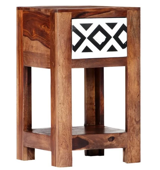 Table De Chevet 1 Tiroir Sesham Massif Foncé Balima 4 Table De Chevet 1 Tiroir Sesham Massif Foncé Balima – Image 2