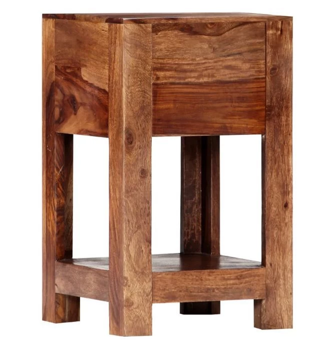 Table De Chevet 1 Tiroir Sesham Massif Foncé Balima 5 Table De Chevet 1 Tiroir Sesham Massif Foncé Balima – Image 3