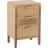 Table De Chevet 3 Tiroirs Rotin Massif Clair Arturo L 40 Cm -Magasin De Meubles De Chambre À Coucher table de chevet 3 tiroirs rotin massif clair arturo l 40 cm 5400924203245 1319781