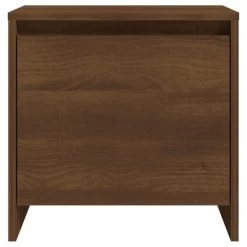 Table De Chevet Chêne Marron 45x34x44,5 Cm -Magasin De Meubles De Chambre À Coucher table de chevet chene marron 45x34x44 5 cm 3666722846363 1447712