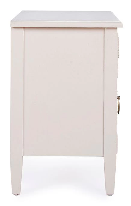 Table De Chevet En Bois De Sapin Blanc 2 Tiroirs Era - Lot De 2 9 Table De Chevet En Bois De Sapin Blanc 2 Tiroirs Era - Lot De 2 – Image 7