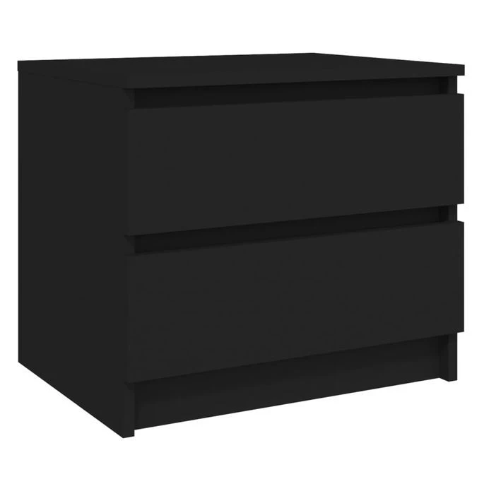 Tables De Chevet 2 Pcs Noir 50x39x43,5 Cm 6 Tables De Chevet 2 Pcs Noir 50x39x43,5 Cm – Image 4