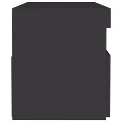 Tables De Chevet à LED 2 Pcs Gris 60x35x40 Cm -Magasin De Meubles De Chambre À Coucher tables de chevet a led 2 pcs gris 60x35x40 cm agglomere 3666722624077 935155