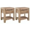 Tables De Chevet Avec Tiroirs 2 Pcs 40x30x48 Cm Bois D'acacia 1 Tables De Chevet Avec Tiroirs 2 Pcs 40x30x48 Cm Bois D'acacia -Magasin De Meubles De Chambre À Coucher tables de chevet avec tiroirs 2 pcs 40x30x48 cm bois d acacia 3666722441087 800022