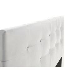 Tete De Lit 185 X 100 Cm Capitonnée - Simili Blanc - Pour Couchage 140 / 160 Ou 180 - ARGOS -Magasin De Meubles De Chambre À Coucher tete de lit 185 x 100 cm capitonnee simili blanc pour couchage 140 160 ou 180 argos 5945827051581 760028