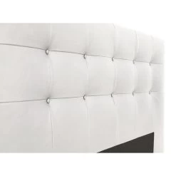 Tete De Lit 185 X 100 Cm Capitonnée - Simili Blanc - Pour Couchage 140 / 160 Ou 180 - ARGOS -Magasin De Meubles De Chambre À Coucher tete de lit 185 x 100 cm capitonnee simili blanc pour couchage 140 160 ou 180 argos 5945827051581 760030