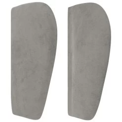 Tête De Lit Avec Oreilles Gris Clair 163x23x78/88 Cm Velours -Magasin De Meubles De Chambre À Coucher tete de lit avec oreilles gris clair 163x23x78 88 cm velours 3666722825689 1455305