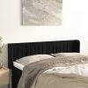 Tête De Lit Avec Oreilles Noir 147x16x78/88 Cm Velours -Magasin De Meubles De Chambre À Coucher tete de lit avec oreilles noir 147x16x78 88 cm velours 3666722885249 1478542