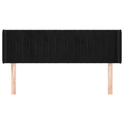 Tête De Lit Avec Oreilles Noir 147x16x78/88 Cm Velours -Magasin De Meubles De Chambre À Coucher tete de lit avec oreilles noir 147x16x78 88 cm velours 3666722885249 1478544