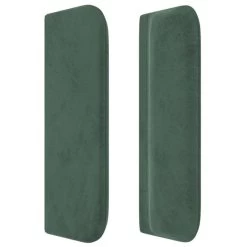 Tête De Lit Avec Oreilles Vert Foncé 183x16x78/88 Cm Velours -Magasin De Meubles De Chambre À Coucher tete de lit avec oreilles vert fonce 183x16x78 88 cm velours 3666722824828 1455840