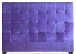 Tête De Lit Capitonnée Velours Violet 180 Luxa