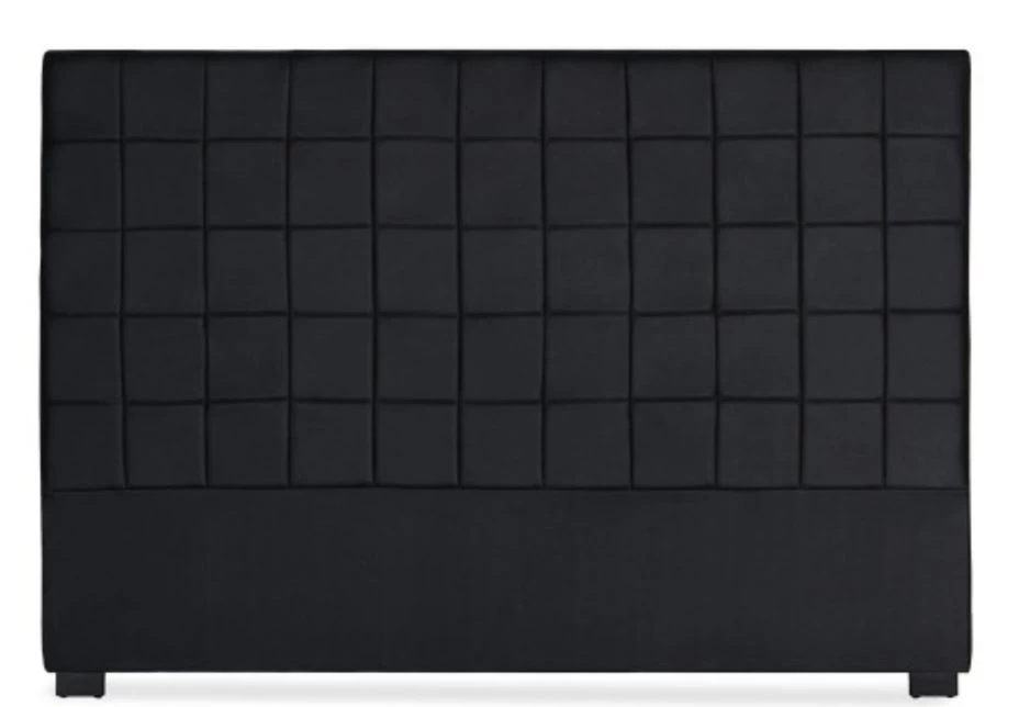 Tête De Lit Matelassée Simili Noir Karo 140 3 Tête De Lit Matelassée Simili Noir Karo 140