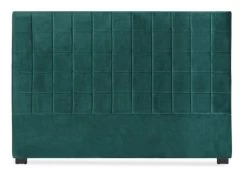 Tête De Lit Matelassée Velours Vert Karo 140