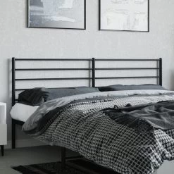 Tête De Lit Métal Noir 193 Cm -Magasin De Meubles De Chambre À Coucher tete de lit metal noir 193 cm 8720845787929 1517054