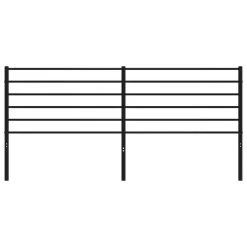 Tête De Lit Métal Noir 193 Cm -Magasin De Meubles De Chambre À Coucher tete de lit metal noir 193 cm 8720845787929 1517055