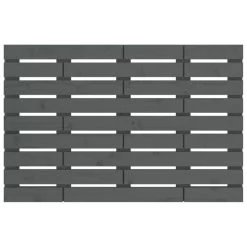 Tête De Lit Murale Gris 96x3x63 Cm Bois Massif De Pin -Magasin De Meubles De Chambre À Coucher tete de lit murale gris 96x3x63 cm bois massif de pin 3666722919418 1497387