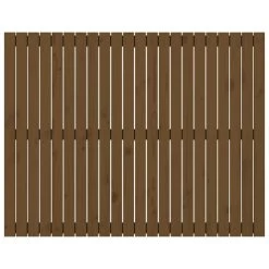 Tête De Lit Murale Marron Miel 140x3x110 Cm Bois Massif De Pin -Magasin De Meubles De Chambre À Coucher tete de lit murale marron miel 140x3x110 cm bois massif de pin 3666722919500 1499108