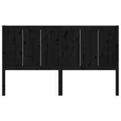 Tête De Lit Noir 165,5x4x100 Cm Bois Massif De Pin 3 -Magasin De Meubles De Chambre À Coucher tete de lit noir 165 5x4x100 cm bois massif de pin 3666722885331 1483414