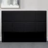 Tête De Lit Simili Cuir Noir Lexia 140 Cm -Magasin De Meubles De Chambre À Coucher tete de lit simili cuir noir lexia 140 cm 3666722571401 341595