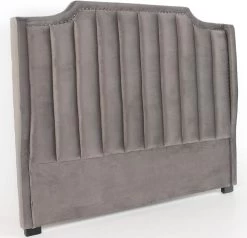 Tête De Lit Velours Gris Foncé Daro L 160 Cm -Magasin De Meubles De Chambre À Coucher tete de lit velours gris fonce dhora l 160 cm 3327480049150 685016