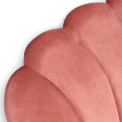 Tête De Lit Velours Rose Erma L 180 Cm -Magasin De Meubles De Chambre À Coucher tete de lit velours rose mermaid 180 cm 3327480051863 657482