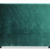 Tête De Lit Velours Vert Coutures En Diagonale Madie 160 -Magasin De Meubles De Chambre À Coucher tete de lit velours vert coutures en diagonale diam 160 3327480030417 223933