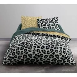 TODAY Parure De Couette 100 % Coton 220x240cm SUNSHINE #3.44 - Gris Et Jaune -Magasin De Meubles De Chambre À Coucher today parure de couette 100 coton 220x240cm sunshine 3 44 gris et jaune 3574641044909 424363