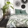 TODAY Parure De Couette Sunshine #2.7 - 100% Coton - 220 X 240 Cm - Vert Et Blanc -Magasin De Meubles De Chambre À Coucher today parure de couette sunshine 2 7 100 coton 220 x 240 cm vert et blanc 3574641032630 425174